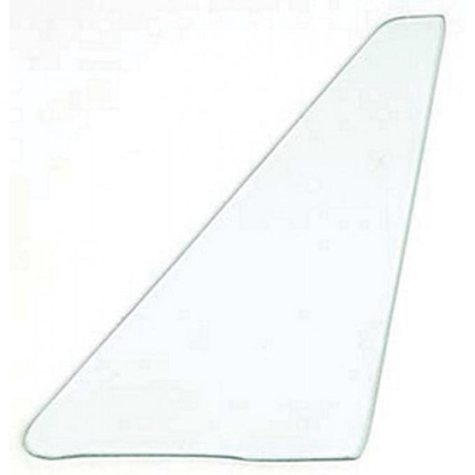 Corvette Vent Glass, Non Date-Coded, Convertible, Clear, Right, 1963-1967
