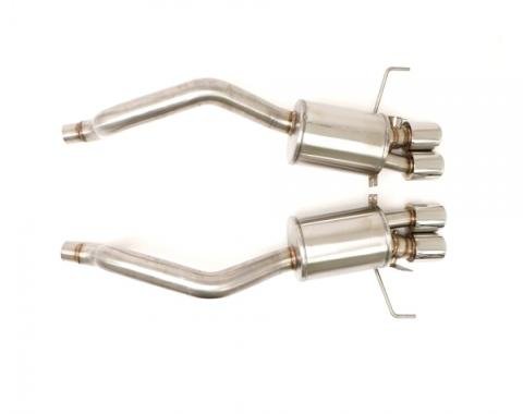 Corvette 3'' Fusion Stainless Exhaust, 4'' Round Quad Tips, Billy Boat, C7 Z06, 2015-2017