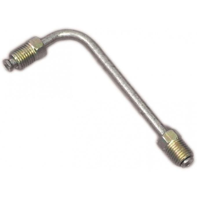 Corvette Brake Line, Left, Front, Block To Hose, Steel, 1963-1968