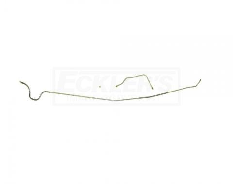 Fuel Tank To Pump Lines, Two Piece, One Union, Stainless Steel, 1958-1960