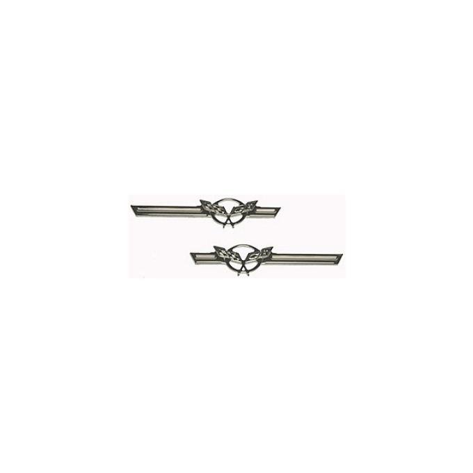 Corvette C5 Billet Logo, Chrome