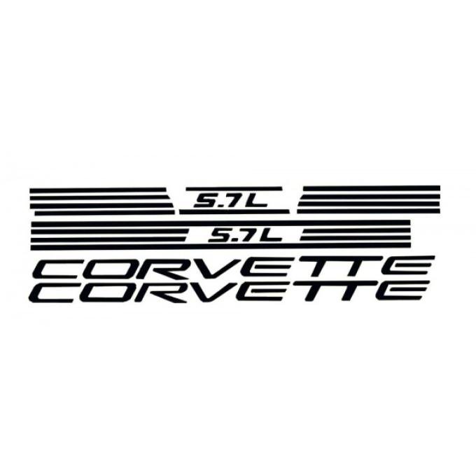 Corvette Fuel Rail Letter Kit, Black 1997-1998