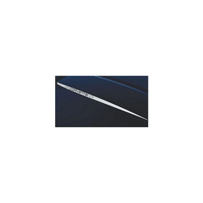 Corvette Hood Decal Kit, L98, Black, 1985-1991