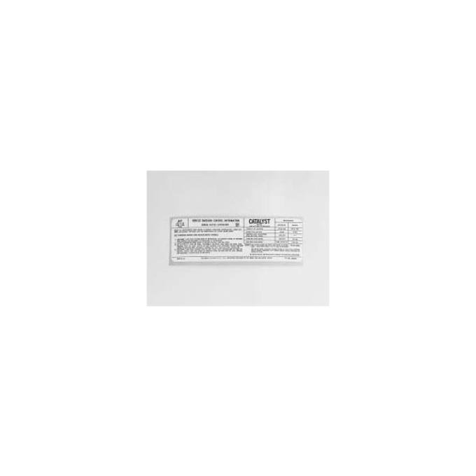 Corvette Emission Control Decal, L48, Federal, 1977