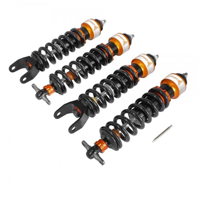 Corvette PFADT Featherlite Single Adjustable Coil Over System, Drag Racing, 1997-2013