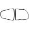 Corvette Weatherstrip, T-Tops, Latex, 1968-1977 Early