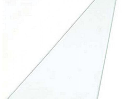 Corvette Vent Glass, Non Date-Coded, Convertible, Clear, Right, 1963-1967