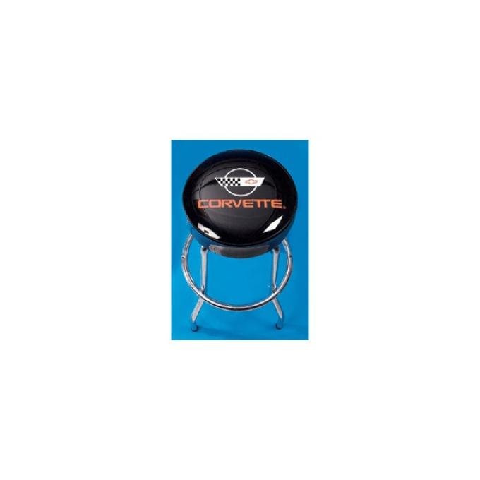 Corvette Bar Stool, C4 Logo