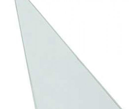 Corvette Vent Glass, Non Date-Coded, Coupe, Clear, Left, 1963-1967