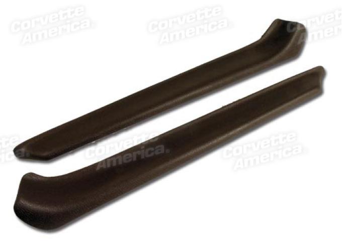 Corvette Armrest Patches, Dark Brown (55), 1976-1977