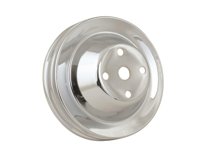 Mr. Gasket Water Pump Pulley, Chrome, Double Groove 4975