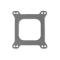 Mr. Gasket Performance Carburetor Base Gasket, Open Center, Skin Packaged 54C