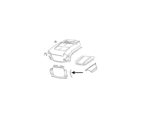Corvette Radiator Support Bonding Strip, Right Side, 1956-1957