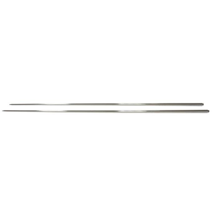 Corvette Fender Moldings, Top, Stainless Steel, 1958-1962