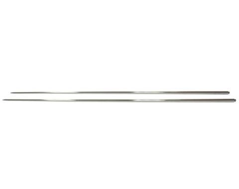 Corvette Fender Moldings, Top, Stainless Steel, 1958-1962