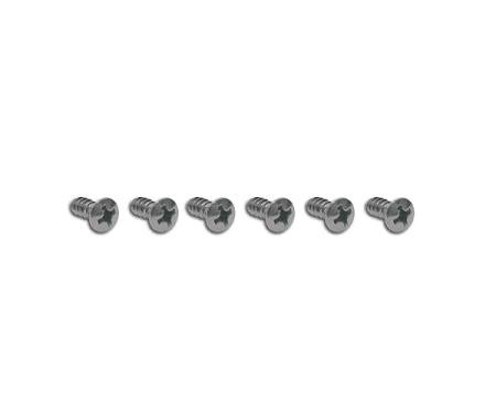 Corvette Dash Insert Screws, 6 Piece Set, 1964-1966