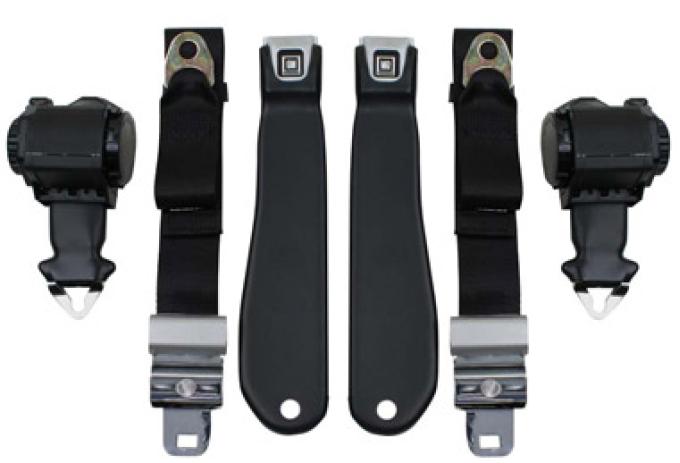 Seatbelt Solutions 1969 Chevrolet Corvette OE Style Vertical Mount Shoulder with Non Retractable Lap Belts, Premium