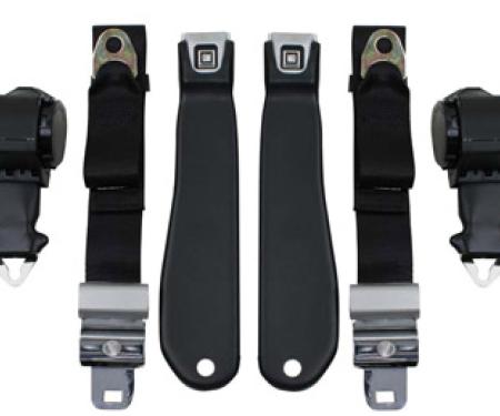 Seatbelt Solutions 1969 Chevrolet Corvette OE Style Vertical Mount Shoulder with Non Retractable Lap Belts, Premium