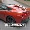 GlassSkinz 2014-19 Corvette Bakkdraft Rear Window Valance / Louver C7BAKKDRAFT | Sterling Blue GGB