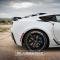 GlassSkinz 2014-19 Corvette Bakkdraft Rear Window Valance / Louver C7BAKKDRAFT | Sterling Blue GGB