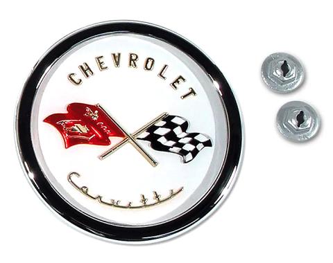 Corvette Emblem, Nose Assembly, 1953-1955