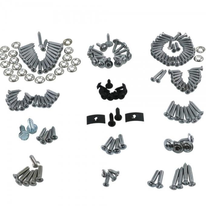 Corvette Interior Screw Kit, Coupe, 1963