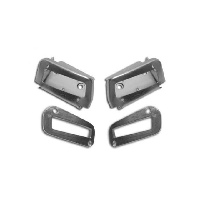 Corvette Shoulder Harness Seat Kit, Rear 4 Piece, 1970-1975
