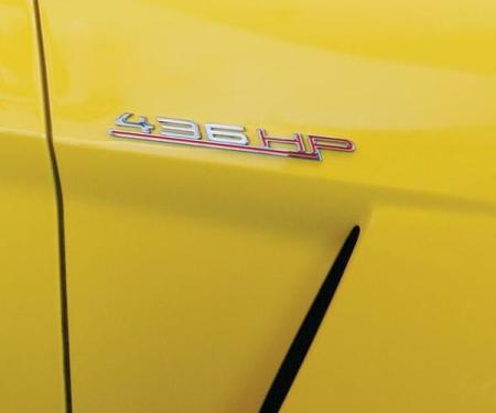Corvette Custom Horsepower Billet Chrome Badge Kit