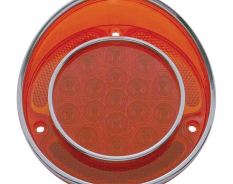United Pacific 17 LED Tail Light W/Stainless Steel Trim For 1968-73 Chevy Corvette CTL6804LED