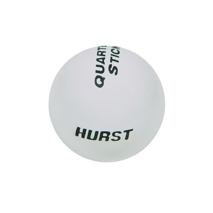 Hurst Shift Knob, Quarter Stick, White 1631036