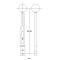 Hurst Billet/Plus Shifter Stick, Black/Machined 5389022