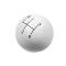 Hurst Shift Knob, 4-Speed, White 1630003
