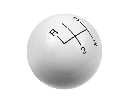 Hurst Shift Knob, 4-Speed, White 1630003