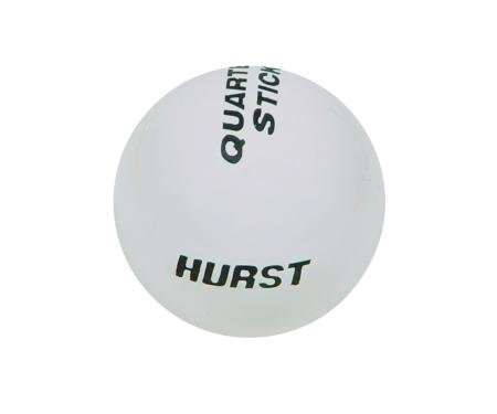 Hurst Shift Knob, Quarter Stick, White 1631036