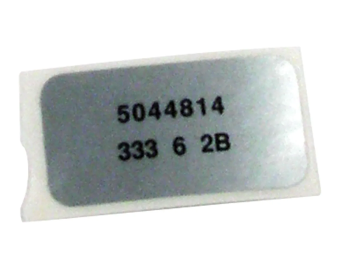 Corvette Label, Windshield Wiper Motor, 1969