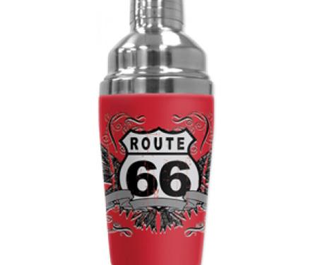 Mugzie Cocktail Shaker, Hot Or Cold, Checkered Flag Route 66 