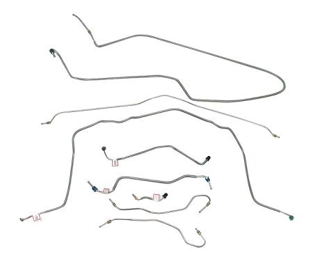 Corvette Brake Line Set, without Power Brakes, 1970-1973