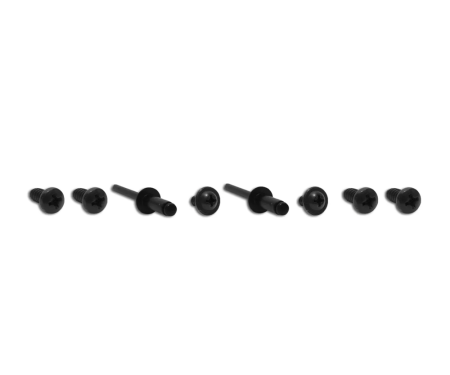 Corvette Weatherstrip Retainer Screws, Body Hinge Pillar Convertible, 1963-1967