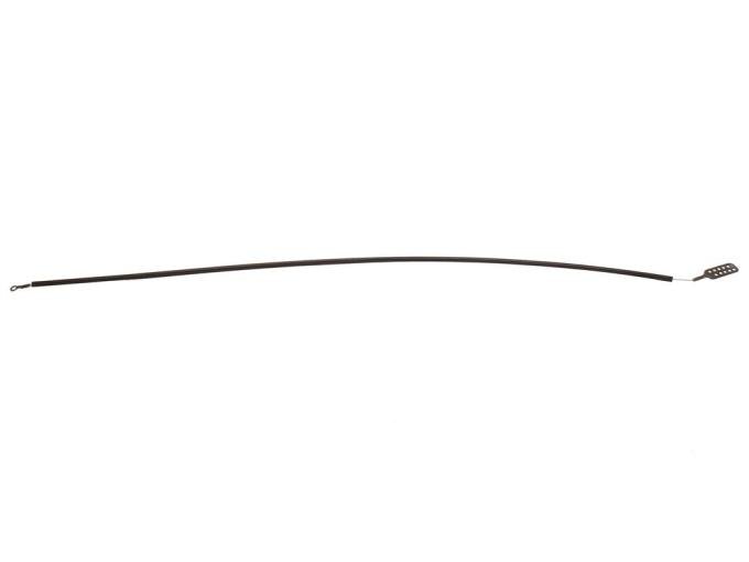 69-76 Hood Release Cable on Hood - 33" Long Black Casing