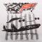 T-Shirt Ladies' Corvette Flag Hooded Long Sleeve