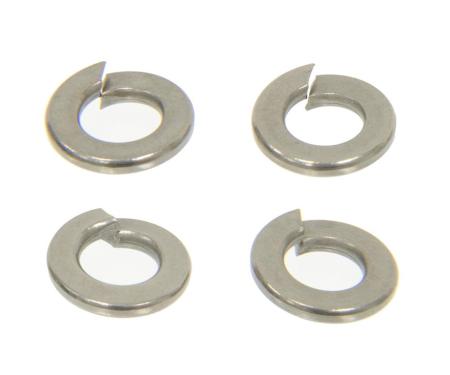 Redline Restomotive® 1957-1962 Chevrolet Corvette Wing Nut Lockwasher Set, 4 Pieces