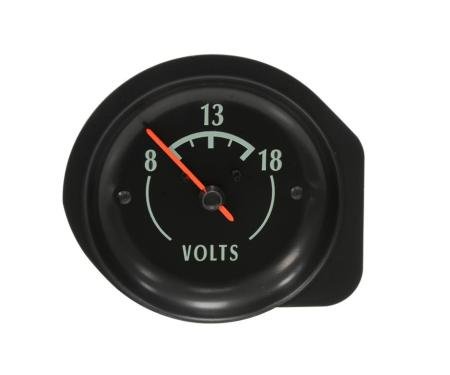 68-71 Voltmeter Gauge - Green Letter