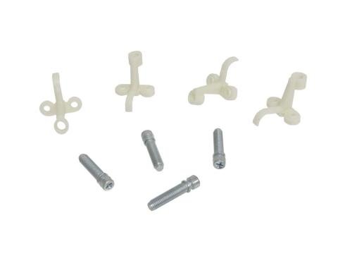 Redline Restomotive® 1956-1982 Corvette Headlight Capsule Plastic Adjuster & Screws, Completes 1 Headlight