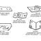 53-62 Gas Tank Strap Retainer - Front