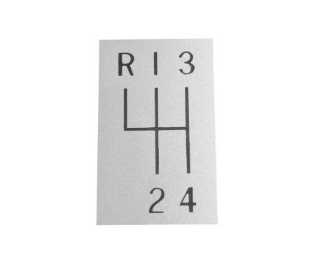 64-67 Shifter Pattern / Indicator - 4 Speed