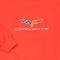 Sweatshirt With C6 Embroidered Emblem Red