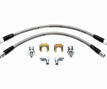 1953-1962 Wilwood Front Stainless Steel Brake Hoses