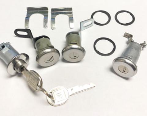 Corvette Door, Rear Compartment & Alarm Lock Set, 1970-1977