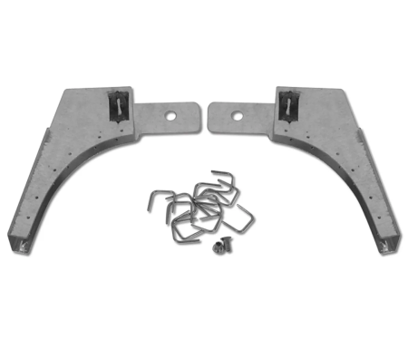 Corvette Window Channel Cornr Reinforcements, Coupe Right Rear, 1963