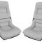 CA 1978-1982 Chevrolet Corvette Mounted Leather Seat Covers Leather/Vinyl Original 2" Bolster